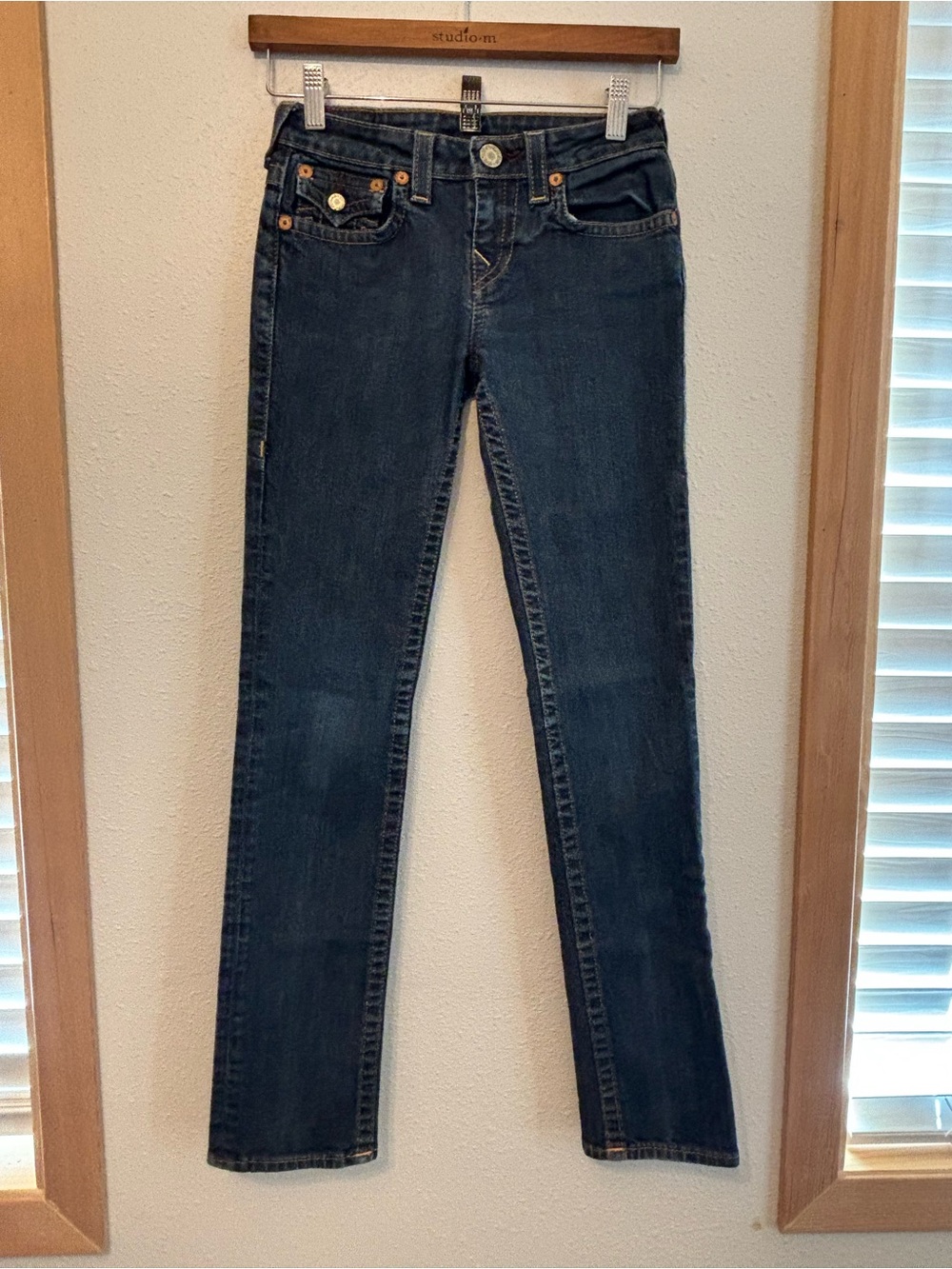 True Religion Dark Blue Skinny Jeans 12 
0135S